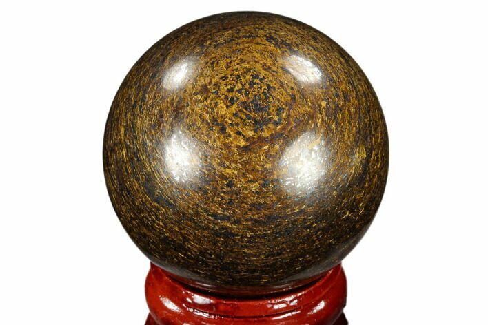 Polished Bronzite Sphere - Brazil #115990